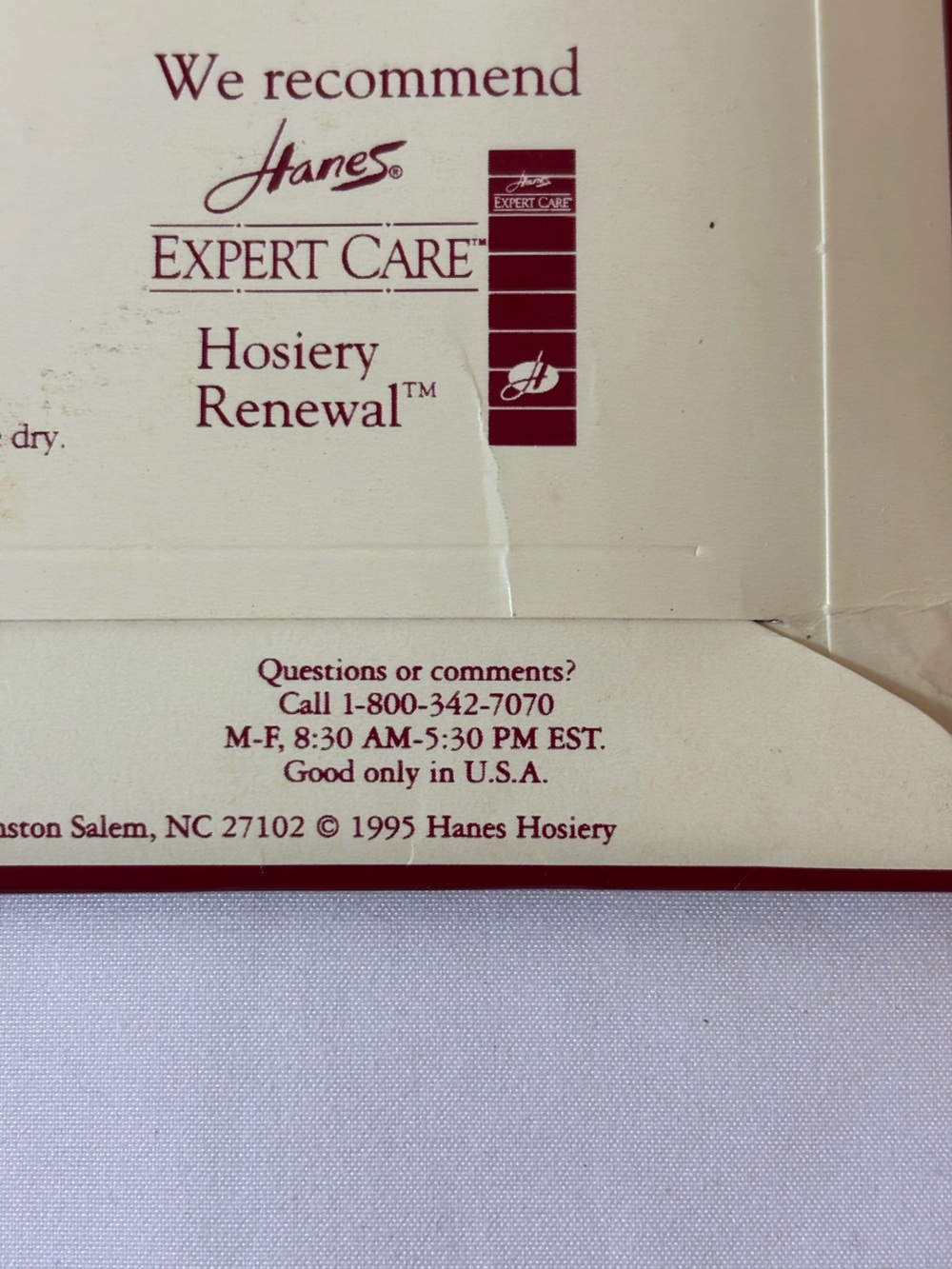Vintage Hanes Alive Support Pantyhose Style 810 Deadstock Travel Buff Size C - Picture 9 of 9